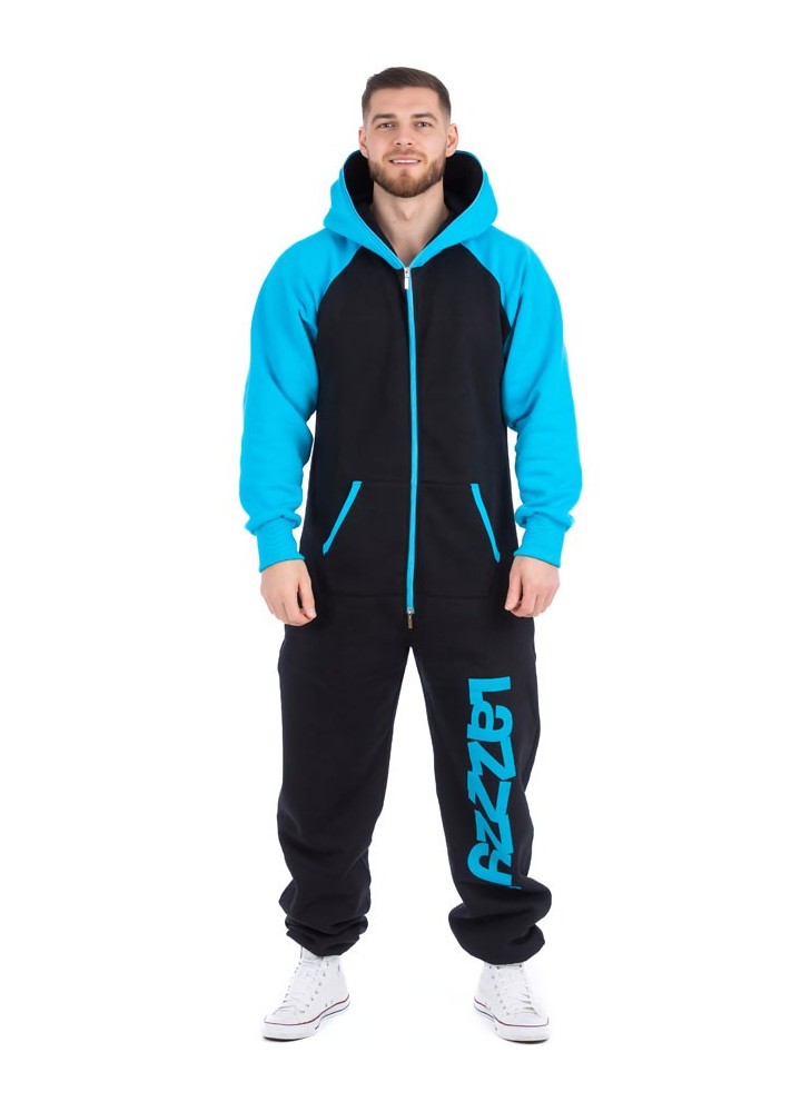 Black Turquoise - DUO - Lazzzy® Premium Jumpsuit Black Turquoise - DUO - Lazzzy® Premium Jumpsuit