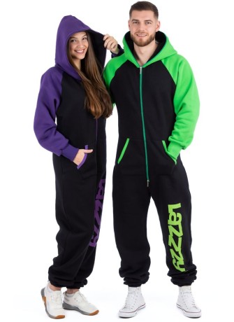 Black Purple - DUO - Lazzzy® Combinaison Premium