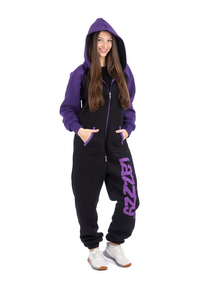 Black Purple - DUO - Lazzzy® Premium Jumpsuit Black Purple - DUO - Lazzzy® Premium Jumpsuit