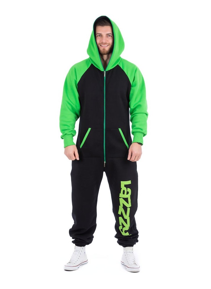 Black Green - DUO - Lazzzy® Premium Jumpsuit Black Green - DUO - Lazzzy® Premium Jumpsuit