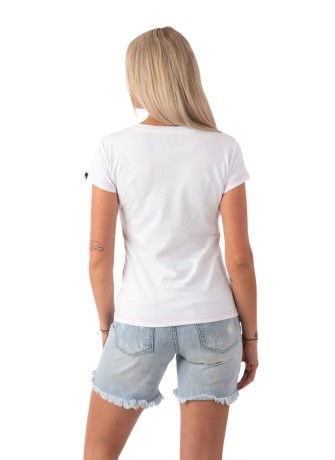 Dames Wit T-shirt – Lazzzy® ESSENTIALS