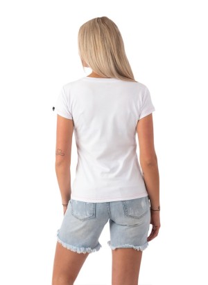Damen Weißes T-Shirt – Lazzzy® ESSENTIALS
