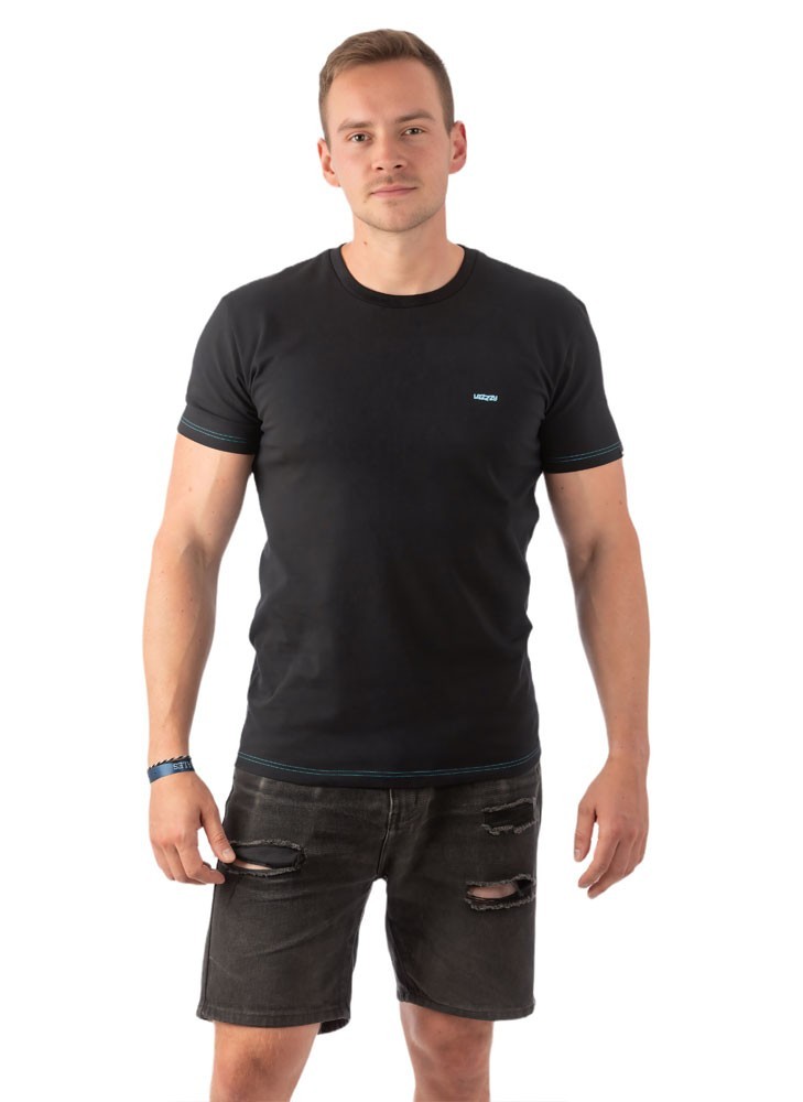 Herren Schwarzes T-Shirt – Lazzzy® ESSENTIALS Herren Schwarzes T-Shirt – Lazzzy® ESSENTIALS
