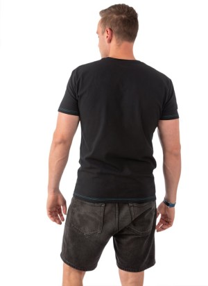 Černé pánské tričko Lazzzy®  – Essentials styl pro kluky