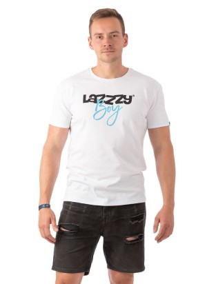 "Lazzzy Boy" White - Lazzzy® VIBES Women’s White T-Shirt