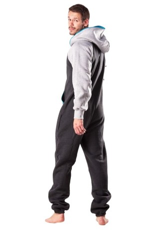 Metal Grey Turquoise - DUO - Lazzzy® Premium Onesie