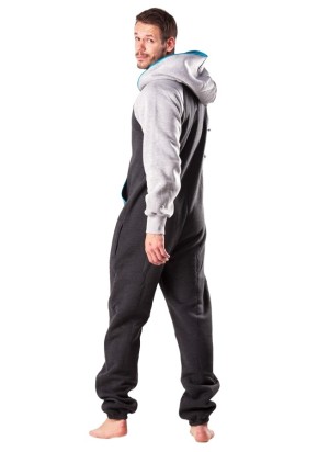Metal Grey Turquoise - DUO - Lazzzy® Premium Onesie