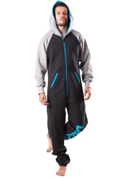 Metal Grey Turquoise - DUO - Lazzzy® Premium Onesie