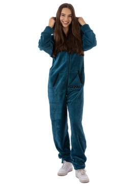 Petrol Blue - TEDDY - Lazzzy® Combinaison Premium