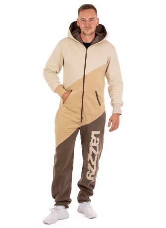 Homme de face, capuche abaissée – Cappuccino TRIO Lazzzy®